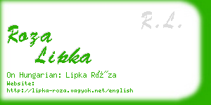 roza lipka business card